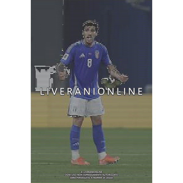 Sandro Tonali of Italy gestures during Italy vs Moldova, European Qualifier, 2nd group match, game at Mapei Stadium - Città del Tricolore in Reggio nell\'Emilia (RE), Italy, on June 09, 2025. (Photo by Davide Casentini)- AGENZIA ALDO LIVERANI SAS