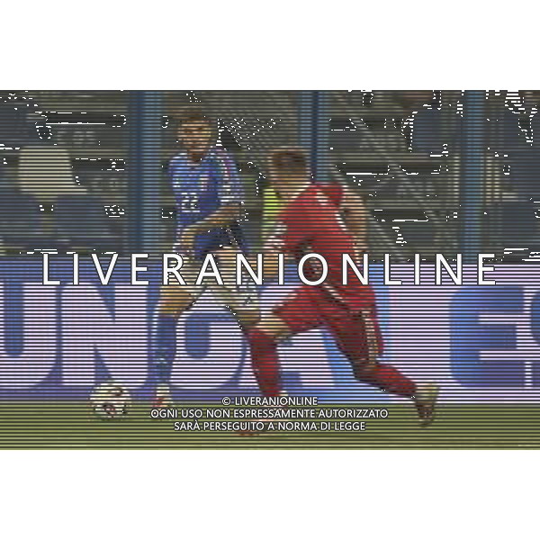 Giovani Di Lorenzo of Italy play the ball during Italy vs Moldova, European Qualifier, 2nd group match, game at Mapei Stadium - Città del Tricolore in Reggio nell\'Emilia (RE), Italy, on June 09, 2025. (Photo by Davide Casentini)- AGENZIA ALDO LIVERANI SAS