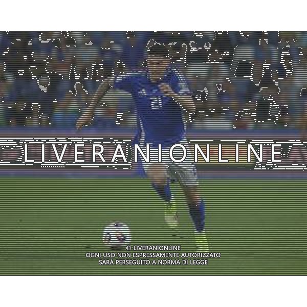 Alessandro Bastoni of Italy play the ball during Italy vs Moldova, European Qualifier, 2nd group match, game at Mapei Stadium - Città del Tricolore in Reggio nell\'Emilia (RE), Italy, on June 09, 2025. (Photo by Davide Casentini)- AGENZIA ALDO LIVERANI SAS