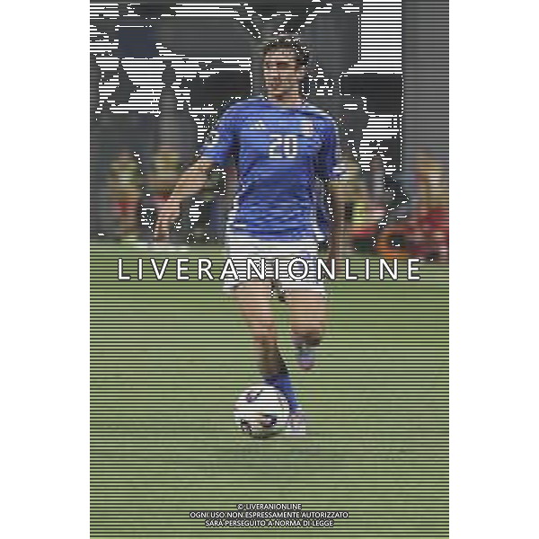 Andrea Cambiaso of Italy play the ball during Italy vs Moldova, European Qualifier, 2nd group match, game at Mapei Stadium - Città del Tricolore in Reggio nell\'Emilia (RE), Italy, on June 09, 2025. (Photo by Davide Casentini)- AGENZIA ALDO LIVERANI SAS