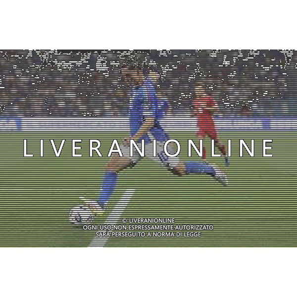 Giacomo Raspadori of Italy play the ball during Italy vs Moldova, European Qualifier, 2nd group match, game at Mapei Stadium - Città del Tricolore in Reggio nell\'Emilia (RE), Italy, on June 09, 2025. (Photo by Davide Casentini)- AGENZIA ALDO LIVERANI SAS