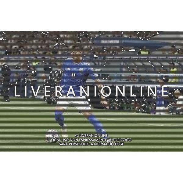 Daniel Maldini of Italy play the ball during Italy vs Moldova, European Qualifier, 2nd group match, game at Mapei Stadium - Città del Tricolore in Reggio nell\'Emilia (RE), Italy, on June 09, 2025. (Photo by Davide Casentini)- AGENZIA ALDO LIVERANI SAS