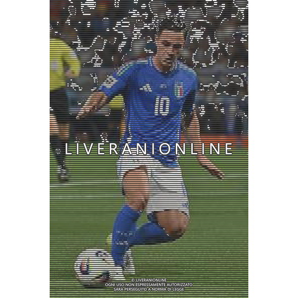 Italia vs Moldova nella foto Giacomo Raspadori (Italia) Reggio Emilia 09-06-2025 Mapei Stadium - Stadio Città del Tricolore Qualificazioni Mondiali 2026 Gruppo I - 4a giornata foto Roberto Garavaglia/Agenzia Aldo Liverani sas