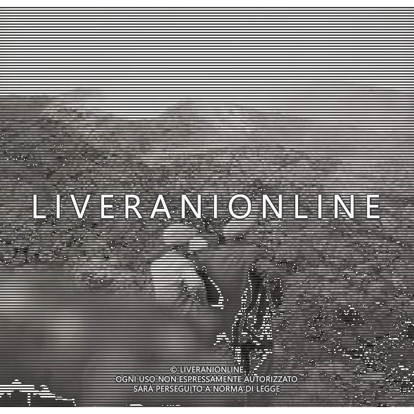 NEG-1960 STROMBOLI ERUZIONE DEL VULCANO FOTO SANDRO VESPASIANI-AG ALDO LIVERANI SAS