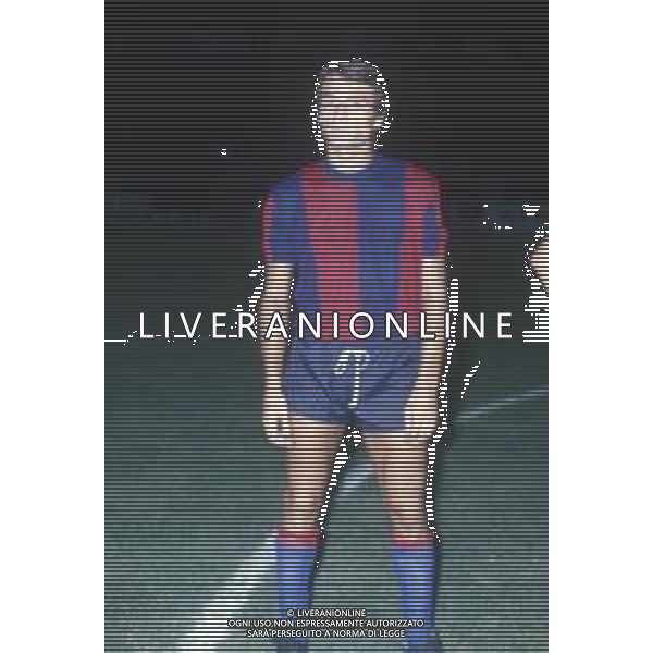 DIAP-RETROSPETTIVA FRANCO COLOMBA CALCIATORE E ALLENATORE NELLA FOTO FRANCO COLOMBA CON LA MAGLIA DEL BOLOGNA CALCIO AG ALDO LIVERANI SAS