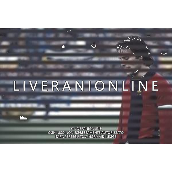 DIAP-RETROSPETTIVA FRANCO COLOMBA CALCIATORE E ALLENATORE NELLA FOTO FRANCO COLOMBA CON LA MAGLIA DEL BOLOGNA CALCIO AG ALDO LIVERANI SAS