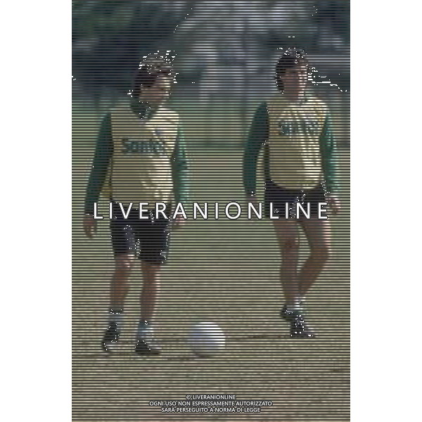 DIAP-RETROSPETTIVA FRANCO COLOMBA CALCIATORE E ALLENATORE NELLA FOTO FRANCO COLOMBA CON LA MAGLIA DELL\'AVELLINO CALCIO AG ALDO LIVERANI SAS