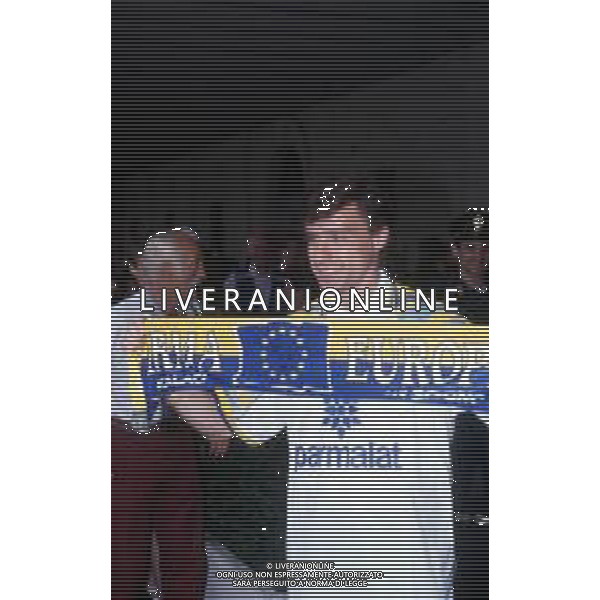 DIAP-RETROSPETTIVA ENRICO CHIESA CALCIATORE NELLA FOTO ENRICO CHIESA PRESENTAZIONE AL PARMA CALCIO NELL\'ANNO 1996 AG ALDO LIVERANI SAS