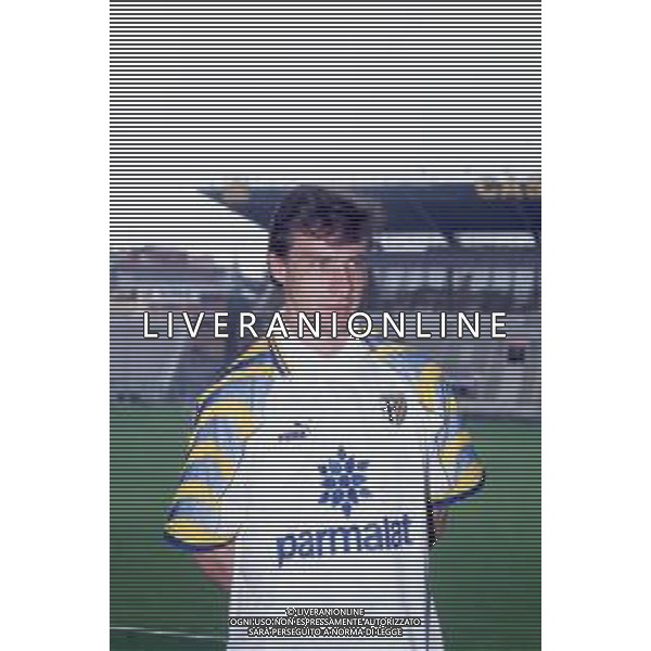 DIAP-RETROSPETTIVA ENRICO CHIESA CALCIATORE NELLA FOTO ENRICO CHIESA PRESENTAZIONE AL PARMA CALCIO NELL\'ANNO 1996 AG ALDO LIVERANI SAS