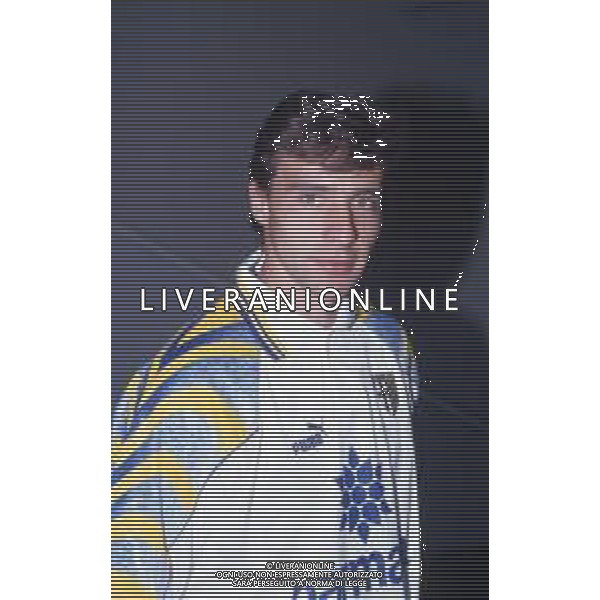 DIAP-RETROSPETTIVA ENRICO CHIESA CALCIATORE NELLA FOTO ENRICO CHIESA PRESENTAZIONE AL PARMA CALCIO NELL\'ANNO 1996 AG ALDO LIVERANI SAS