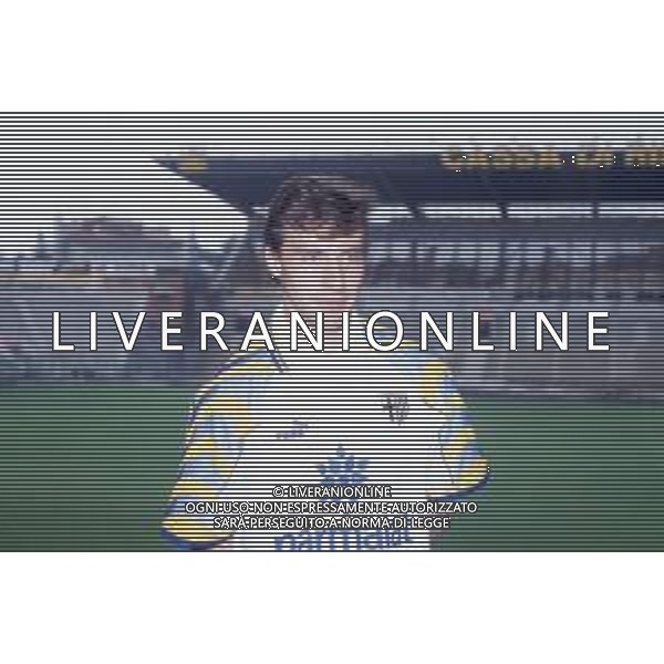 DIAP-RETROSPETTIVA ENRICO CHIESA CALCIATORE NELLA FOTO ENRICO CHIESA PRESENTAZIONE AL PARMA CALCIO NELL\'ANNO 1996 AG ALDO LIVERANI SAS