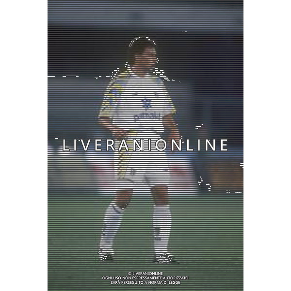 DIAP-RETROSPETTIVA ENRICO CHIESA CALCIATORE NELLA FOTO ENRICO CHIESA CON LA MAGLIA DEL PARMA CALCIO AG ALDO LIVERANI SAS