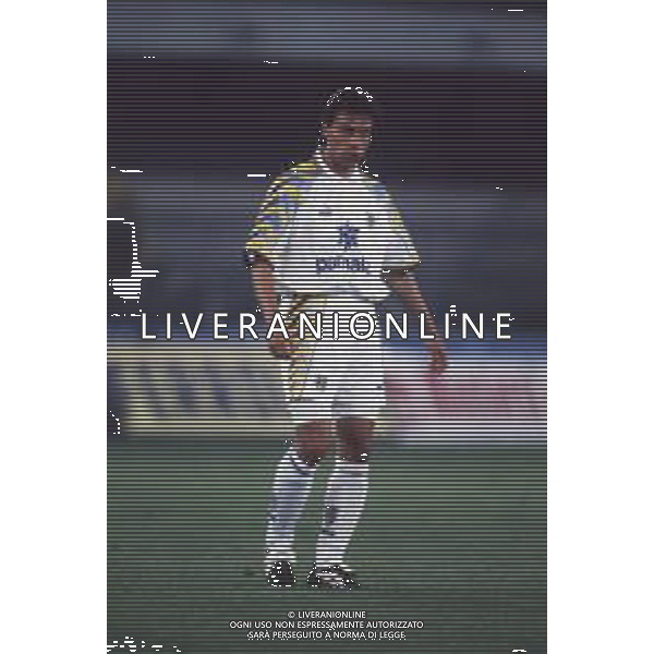 DIAP-RETROSPETTIVA ENRICO CHIESA CALCIATORE NELLA FOTO ENRICO CHIESA CON LA MAGLIA DEL PARMA CALCIO AG ALDO LIVERANI SAS