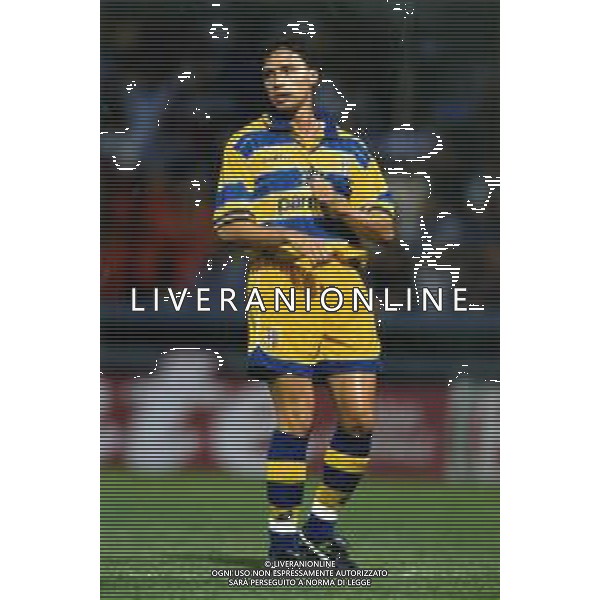 ST-RETROSPETTIVA ENRICO CHIESA CALCIATORE NELLA FOTO ENRICO CHIESA CON LA MAGLIA DEL PARMA CALCIO AG ALDO LIVERANI SAS