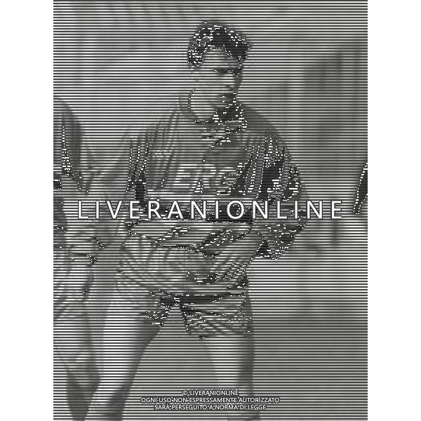 ST-RETROSPETTIVA ENRICO CHIESA CALCIATORE NELLA FOTO ENRICO CHIESA CON LA MAGLIA DELLA SAMPDORIA CALCIO AG ALDO LIVERANI SAS 