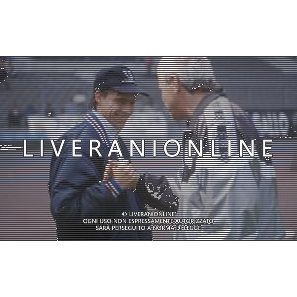 DIAP-RETROSPETTIVA ENRICO CHIESA CALCIATORE NELLA FOTO ENRICO CHIESA CON MARCELLO LIPPI AG ALDO LIVERANI SAS