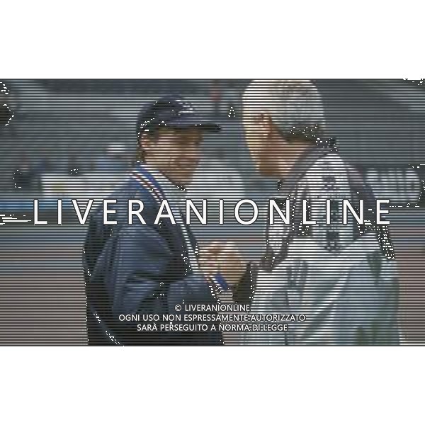 DIAP-RETROSPETTIVA ENRICO CHIESA CALCIATORE NELLA FOTO ENRICO CHIESA CON MARCELLO LIPPI AG ALDO LIVERANI SAS