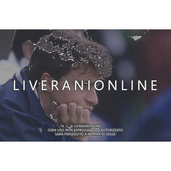 DIAP-RETROSPETTIVA ENRICO CHIESA CALCIATORE NELLA FOTO ENRICO CHIESA CON LA MAGLIA DELLA NAZIONALE ITALIANA NELL\'ANNO 1995-96 AG ALDO LIVERANI SAS