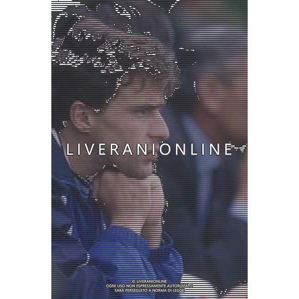DIAP-RETROSPETTIVA ENRICO CHIESA CALCIATORE NELLA FOTO ENRICO CHIESA CON LA MAGLIA DELLA NAZIONALE ITALIANA NELL\'ANNO 1995-96 AG ALDO LIVERANI SAS