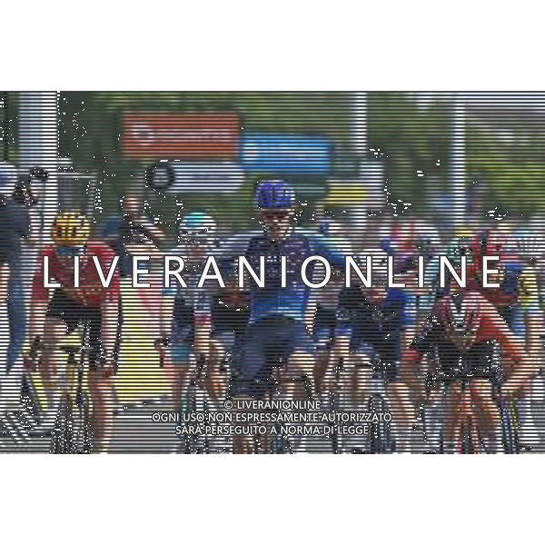 12-06-2025 Criterium Du Dauphine Libere; Tappa 05 Saint Priest - Macon; 2025, Israel - Premier Tech; 2025, Ineos Grenadiers; 2025, Uno X Mobility; Stewart, Jackson; Laurance, Axel; Waerenskjold, Soren; Macon; ©SIROTTI - AGENZIA ALDO LIVERANI SAS