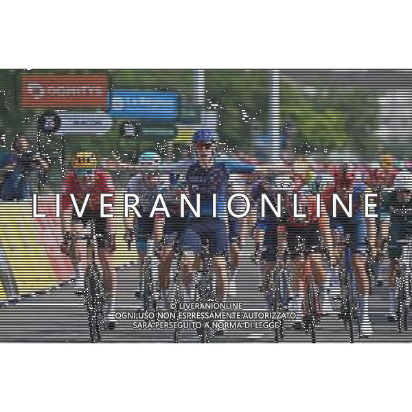 12-06-2025 Criterium Du Dauphine Libere; Tappa 05 Saint Priest - Macon; 2025, Israel - Premier Tech; 2025, Ineos Grenadiers; 2025, Uno X Mobility; Stewart, Jackson; Laurance, Axel; Waerenskjold, Soren; Macon; ©SIROTTI - AGENZIA ALDO LIVERANI SAS