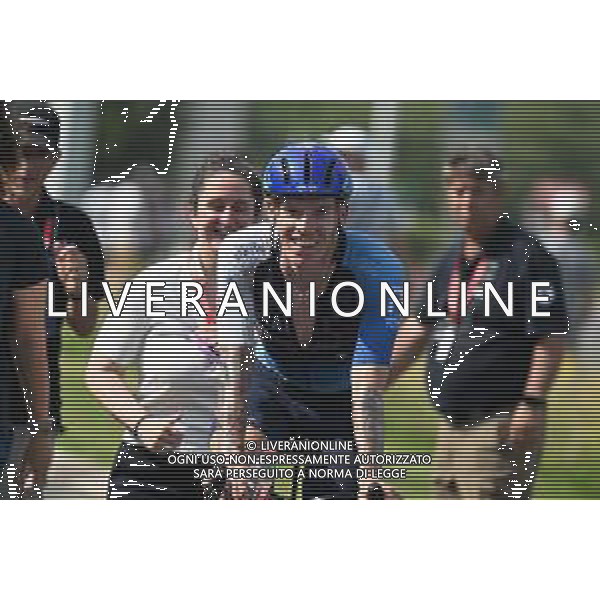 12-06-2025 Criterium Du Dauphine Libere; Tappa 05 Saint Priest - Macon; 2025, Israel - Premier Tech; Stewart, Jackson; Macon; ©SIROTTI - AGENZIA ALDO LIVERANI SAS