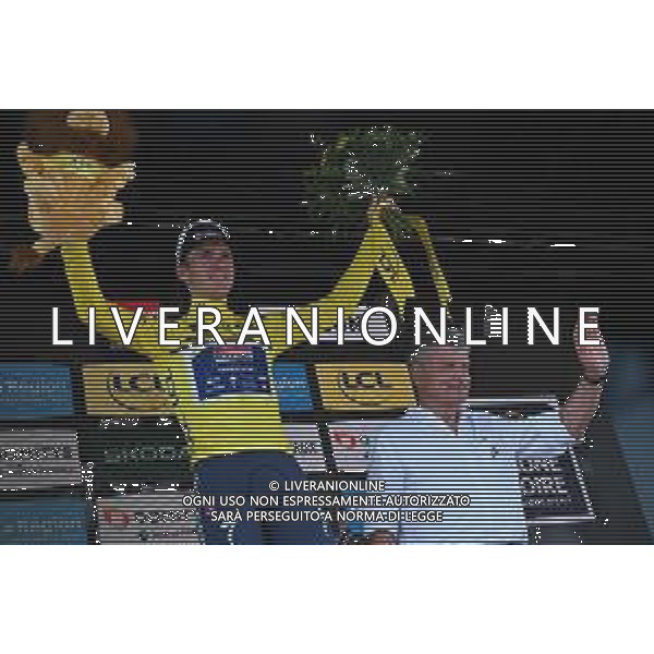 12-06-2025 Criterium Du Dauphine Libere; Tappa 05 Saint Priest - Macon; 2025, Uae Team Emirates - Xrg; Evenepoel, Remco; Thevenet, Bernard; Macon; ©SIROTTI - AGENZIA ALDO LIVERANI SAS