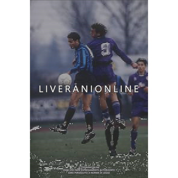 DIAP-RETROSPETTIVA EDY BAGGIO CALCIATORE NELLA FOTO EDY BAGGIO CON LA MAGLIA DELLA FIORENTINA CALCIO NELL\'ANNO 1992-93 AG ALDO LIVERANI SAS