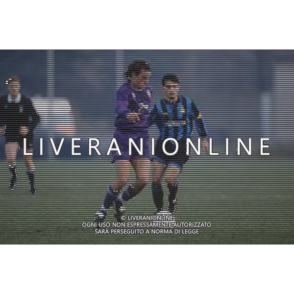 DIAP-RETROSPETTIVA EDY BAGGIO CALCIATORE NELLA FOTO EDY BAGGIO CON LA MAGLIA DELLA FIORENTINA CALCIO NELL\'ANNO 1992-93 AG ALDO LIVERANI SAS