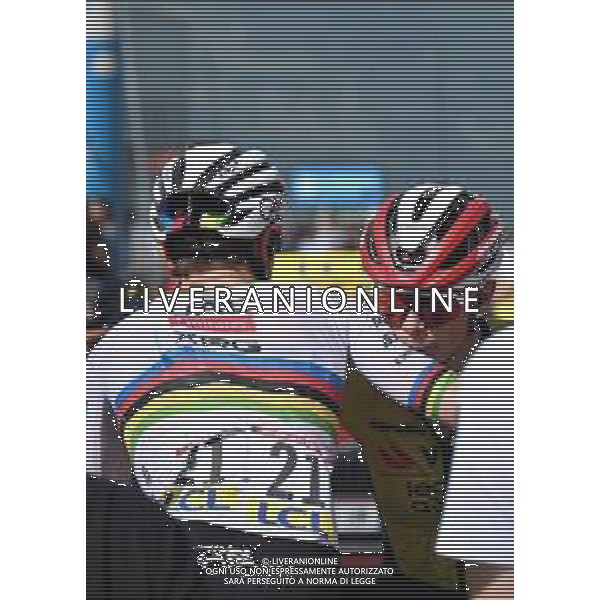 13-06-2025 Criterium Du Dauphine Libere; Tappa 06 Valserhone - Combloux; 2025, Uae Team Emirates - Xrg; 2025, Visma - Lease A Bike; Pogacar, Tadej; Vingegaard, Jonas; Combloux; ©SIROTTI - AGENZIA ALDO LIVERANI SAS