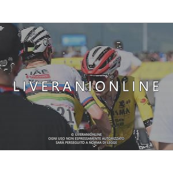 13-06-2025 Criterium Du Dauphine Libere; Tappa 06 Valserhone - Combloux; 2025, Uae Team Emirates - Xrg; 2025, Visma - Lease A Bike; Pogacar, Tadej; Vingegaard, Jonas; Combloux; ©SIROTTI - AGENZIA ALDO LIVERANI SAS