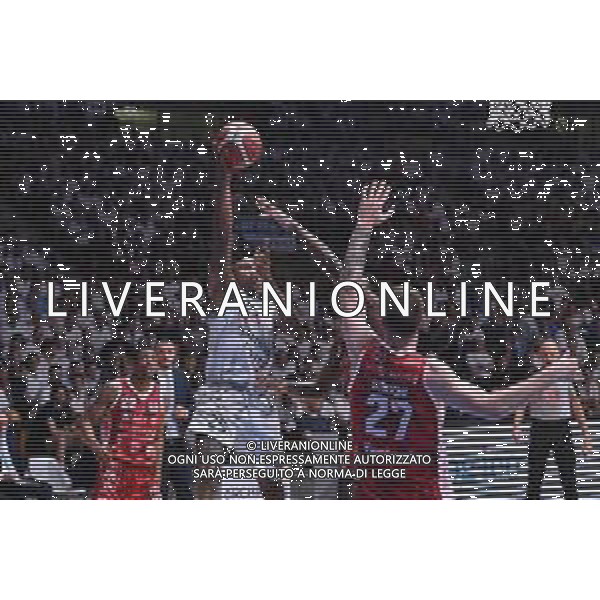 TVRG Cantù vs Rimini nella foto Tyrus McGee (Cantù) Acqua San Bernardo Cantu\' vs Rivierabanca Basket Rimini Desio (MB) 13-06-2025 PalaFitLine Campionato Serie A2 - gara 3 finale playoff promozione in Serie A foto Roberto Garavaglia/Agenzia Aldo Liverani sas