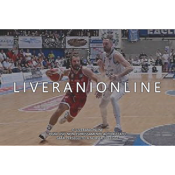 TVRG Cantù vs Rimini nella foto Alessandro Grande (Rimini) e Filippo Baldi Rossi (Cantù) Acqua San Bernardo Cantu\' vs Rivierabanca Basket Rimini Desio (MB) 13-06-2025 PalaFitLine Campionato Serie A2 - gara 3 finale playoff promozione in Serie A foto Roberto Garavaglia/Agenzia Aldo Liverani sas