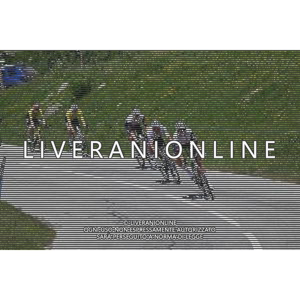 14-06-2025 Criterium Du Dauphine Libere; Tappa 07 Grand Algueblanche - Valmeinier 1800; 2025, Uae Team Emirates - Xrg; 2025, Visma - Lease A Bike; Pogacar, Tadej; Vingegaard, Jonas; Col De La Madeleine; ©SIROTTI - AGENZIA ALDO LIVERANI SAS
