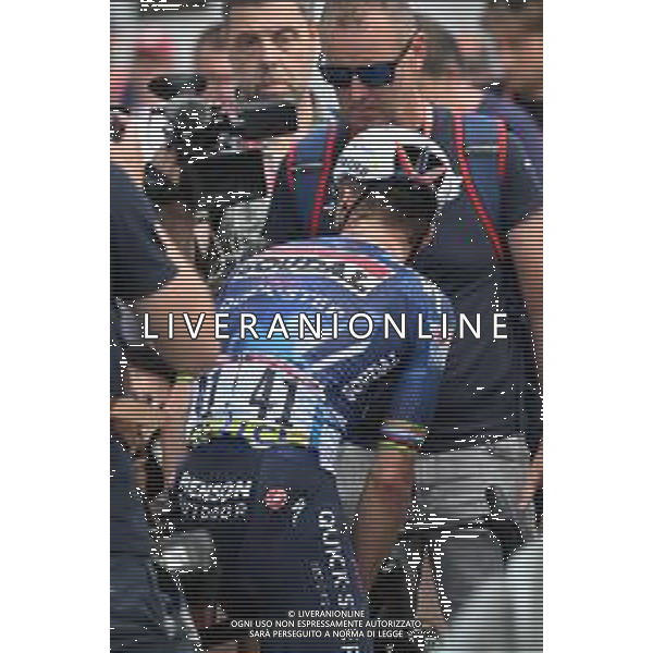 14-06-2025 Criterium Du Dauphine Libere; Tappa 07 Grand Algueblanche - Valmeinier 1800; 2025, Soudal - Quick Step; Evenepoel, Remco; Valmeinier 1800; ©SIROTTI - AGENZIA ALDO LIVERANI SAS