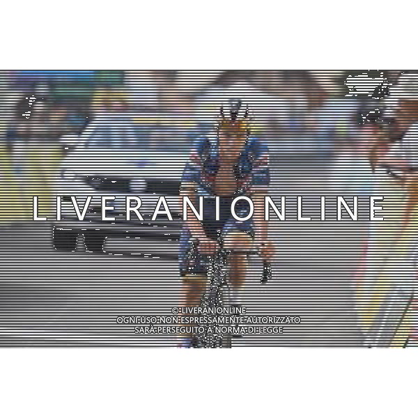 14-06-2025 Criterium Du Dauphine Libere; Tappa 07 Grand Algueblanche - Valmeinier 1800; 2025, Soudal - Quick Step; Evenepoel, Remco; Valmeinier 1800; ©SIROTTI - AGENZIA ALDO LIVERANI SAS