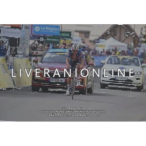 14-06-2025 Criterium Du Dauphine Libere; Tappa 07 Grand Algueblanche - Valmeinier 1800; 2025, Soudal - Quick Step; Evenepoel, Remco; Valmeinier 1800; ©SIROTTI - AGENZIA ALDO LIVERANI SAS