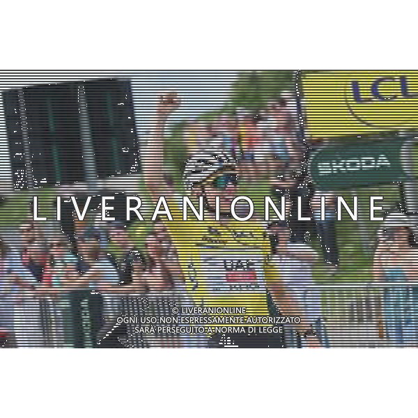 14-06-2025 Criterium Du Dauphine Libere; Tappa 07 Grand Algueblanche - Valmeinier 1800; 2025, Uae Team Emirates - Xrg; Pogacar, Tadej; Valmeinier 1800; ©SIROTTI - AGENZIA ALDO LIVERANI SAS