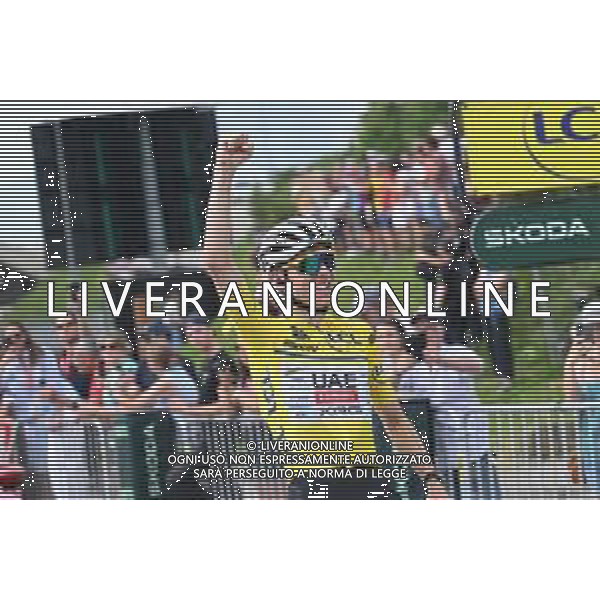 14-06-2025 Criterium Du Dauphine Libere; Tappa 07 Grand Algueblanche - Valmeinier 1800; 2025, Uae Team Emirates - Xrg; Pogacar, Tadej; Valmeinier 1800; ©SIROTTI - AGENZIA ALDO LIVERANI SAS