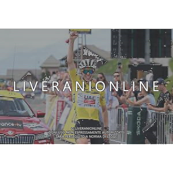 14-06-2025 Criterium Du Dauphine Libere; Tappa 07 Grand Algueblanche - Valmeinier 1800; 2025, Uae Team Emirates - Xrg; Pogacar, Tadej; Valmeinier 1800; ©SIROTTI - AGENZIA ALDO LIVERANI SAS