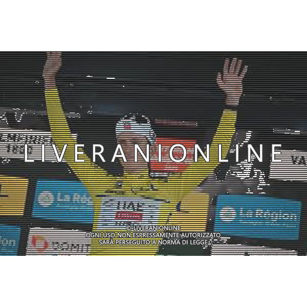 14-06-2025 Criterium Du Dauphine Libere; Tappa 07 Grand Algueblanche - Valmeinier 1800; 2025, Uae Team Emirates - Xrg; Pogacar, Tadej; Valmeinier 1800; ©SIROTTI - AGENZIA ALDO LIVERANI SAS