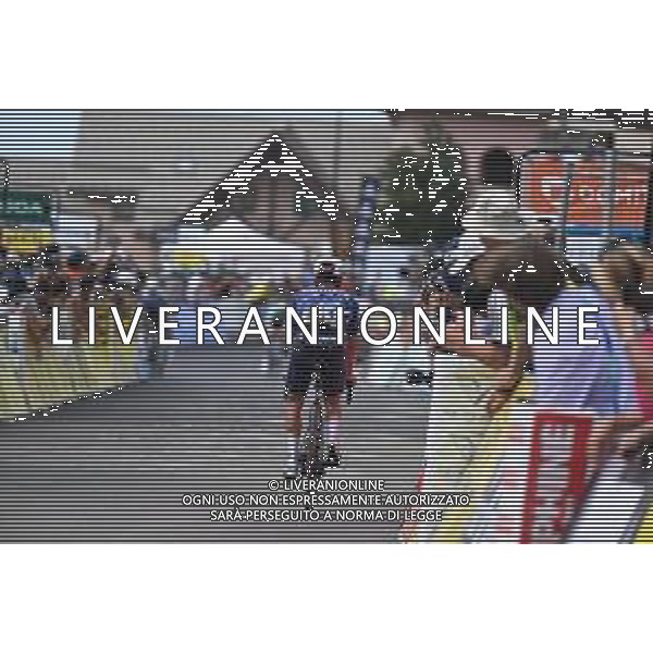 14-06-2025 Criterium Du Dauphine Libere; Tappa 07 Grand Algueblanche - Valmeinier 1800; 2025, Soudal - Quick Step; Evenepoel, Remco; Valmeinier 1800; ©SIROTTI - AGENZIA ALDO LIVERANI SAS