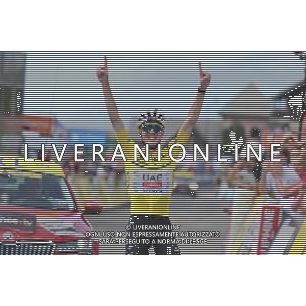 14-06-2025 Criterium Du Dauphine Libere; Tappa 07 Grand Algueblanche - Valmeinier 1800; 2025, Uae Team Emirates - Xrg; Pogacar, Tadej; Valmeinier 1800; ©SIROTTI - AGENZIA ALDO LIVERANI SAS