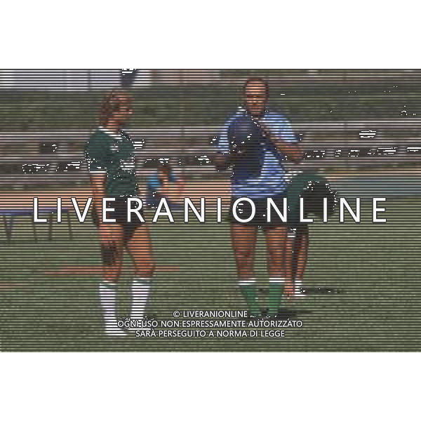 DIAP-RETROSPETTIVA PAOLO BENEDETTI CALCIATORE NELLA FOTO PAOLO BENEDETTI CON LUIS VINICIO ALL\'AVELLINO CALCIO 1987-88 AG ALDO LIVERANI SAS 