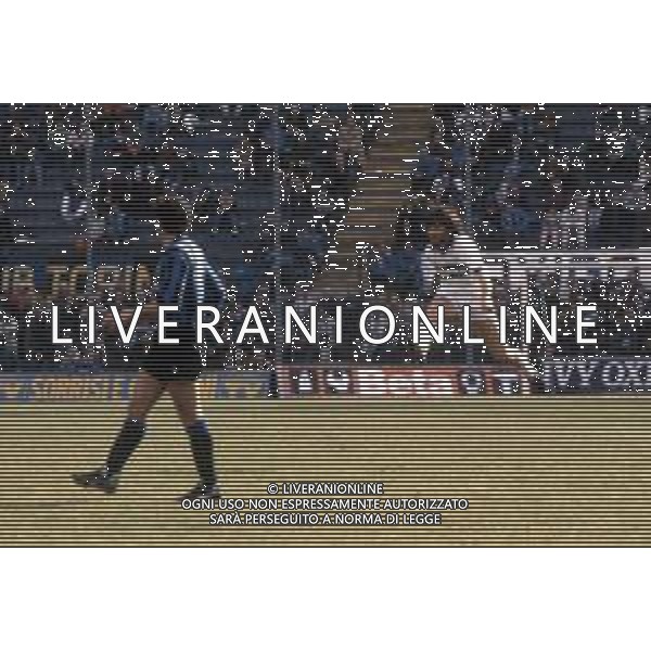 DIAP-RETROSPETTIVA MARIO FACCENDA CALCIATORE NELLA FOTO MARIO FACCENDA CON LA MAGLIA DEL PISA CALCIO AG ALDO LIVERANI SAS