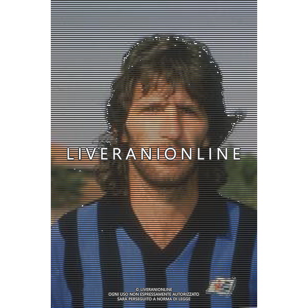 DIAP-RETROSPETTIVA MARIO FACCENDA CALCIATORE NELLA FOTO MARIO FACCENDA CON LA MAGLIA DEL PISA CALCIO AG ALDO LIVERANI SAS