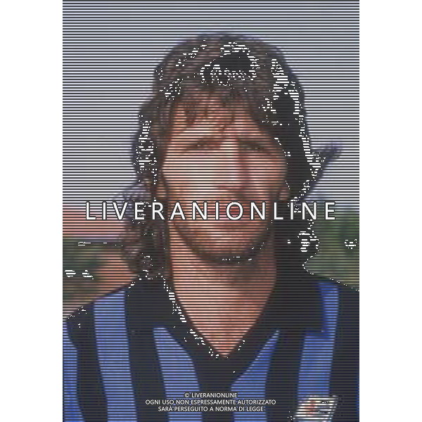DIAP-RETROSPETTIVA MARIO FACCENDA CALCIATORE NELLA FOTO MARIO FACCENDA CON LA MAGLIA DEL PISA CALCIO AG ALDO LIVERANI SAS