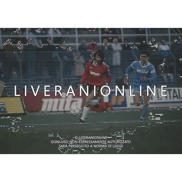 DIAP-RETROSPETTIVA MARIO FACCENDA CALCIATORE NELLA FOTO MARIO FACCENDA CON LA MAGLIA DEL PISA CALCIO AG ALDO LIVERANI SAS