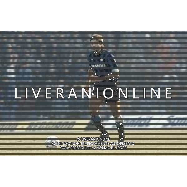 DIAP-RETROSPETTIVA TEBALDO BIGLIARDI CALCIATORE NELLA FOO TEBALDO BIGLIARDI CON LA MAGLIA DELL\'ATALANTA CALCIO NELL\'ANNO 1990-1991 AG ALDO LIVERANI SAS