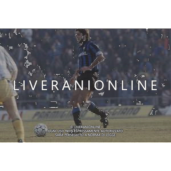 DIAP-RETROSPETTIVA TEBALDO BIGLIARDI CALCIATORE NELLA FOO TEBALDO BIGLIARDI CON LA MAGLIA DELL\'ATALANTA CALCIO NELL\'ANNO 1990-1991 AG ALDO LIVERANI SAS